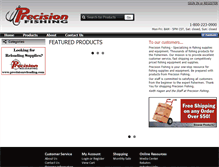 Tablet Screenshot of precisionfishing.com